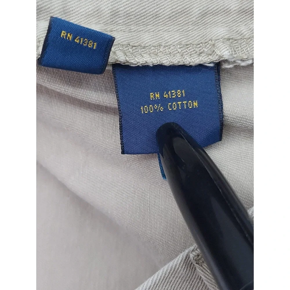 Polo Ralph Lauren Shorts Men 36 Beige Classic Fit 9
